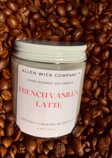 French Vanilla Latte Soy Jar Candle (Small and Medium) $3.00 will go to your selected charity.