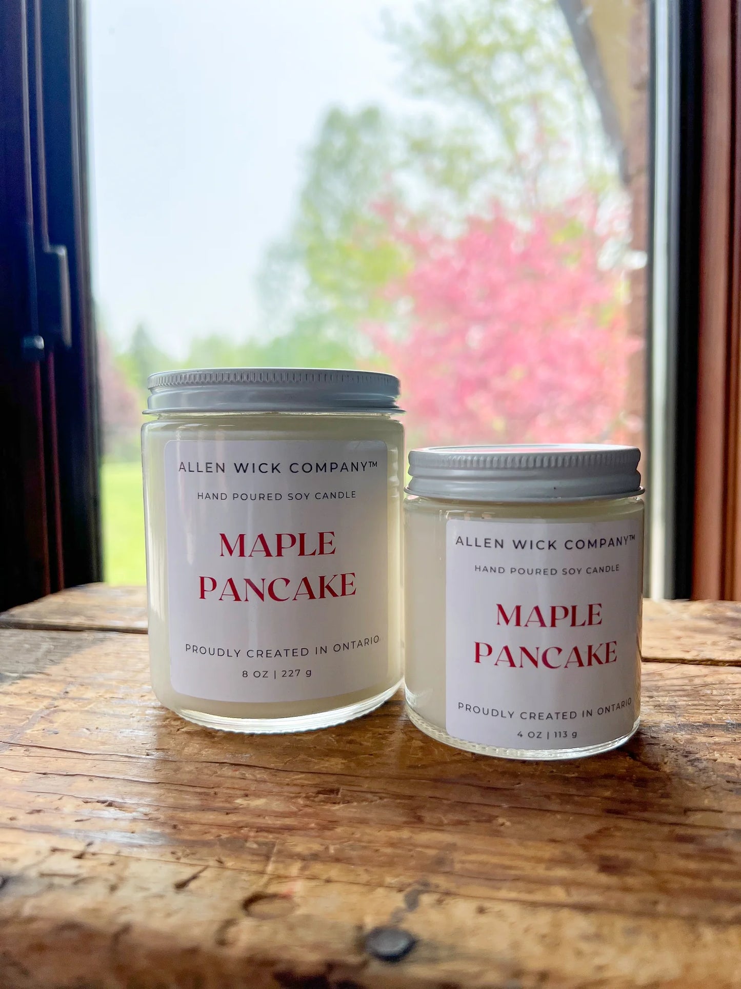 Maple Pancakes Soy Jar Candle (Small and Medium)$3.00 will go to your selected charity.