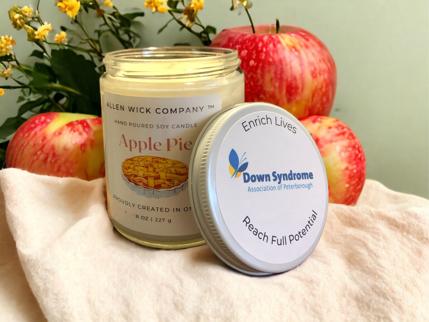 Fundraising Custom Soy Jar Candle (Medium) $5 from each sale is your profit.