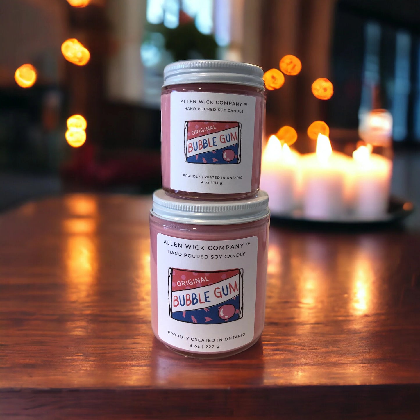 Bubble Gum Jar Candle 4 oz. & 8 oz.$3.00 will go to your selected charity.