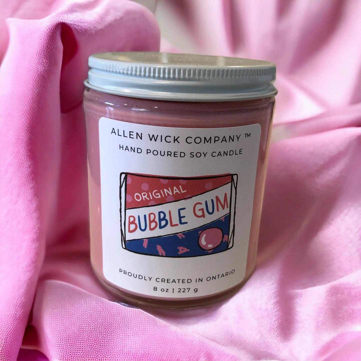 Bubble Gum Jar Candle 4 oz. & 8 oz.$3.00 will go to your selected charity.