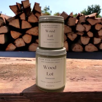 Wood Lot Soy Jar Candle 4 oz. & 8 oz.$3.00 will go to your selected charity.