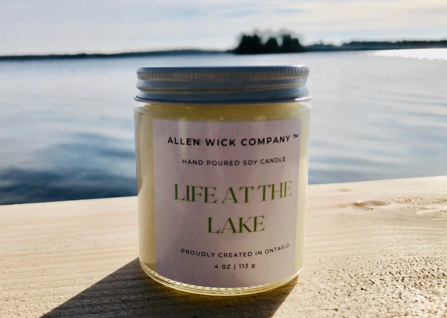 Life at the Lake 8 oz. & 4 oz. Soy Candle $3.00 will go to your selected charity.