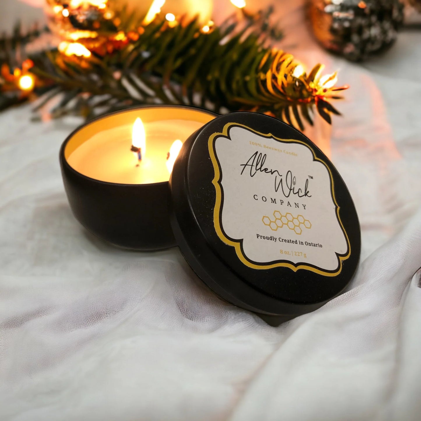 Beeswax Candles 8 oz. + Planter + Seeds. $5.00 will go to your selected charity.