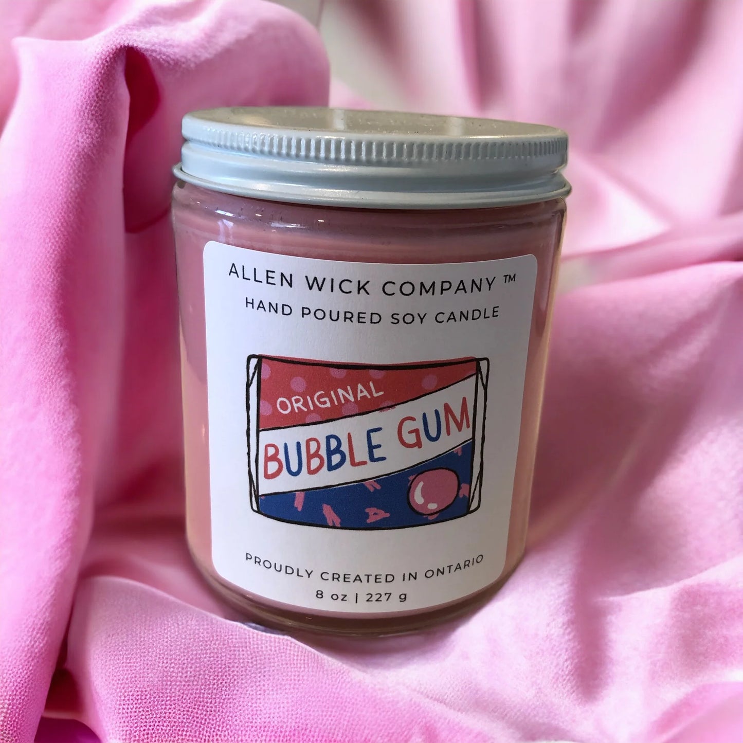 Bubble Gum Jar Candle 4 oz. & 8 oz.