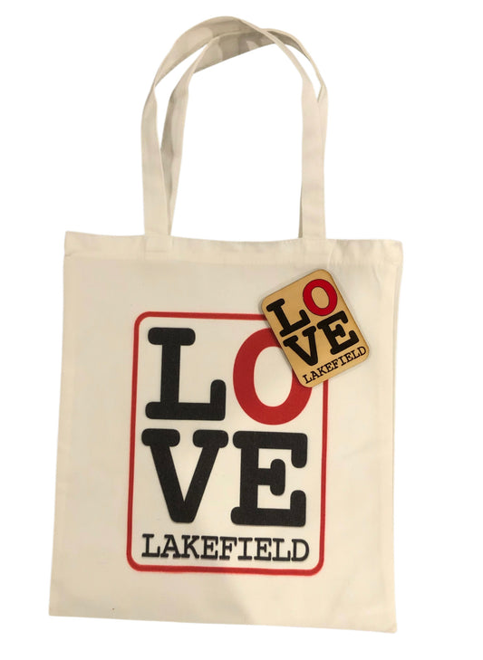 LOVE LAKEFIEDL Reusable Shopping Bag and Magnet - 100% of the Sales Price is to Support LYU Programs