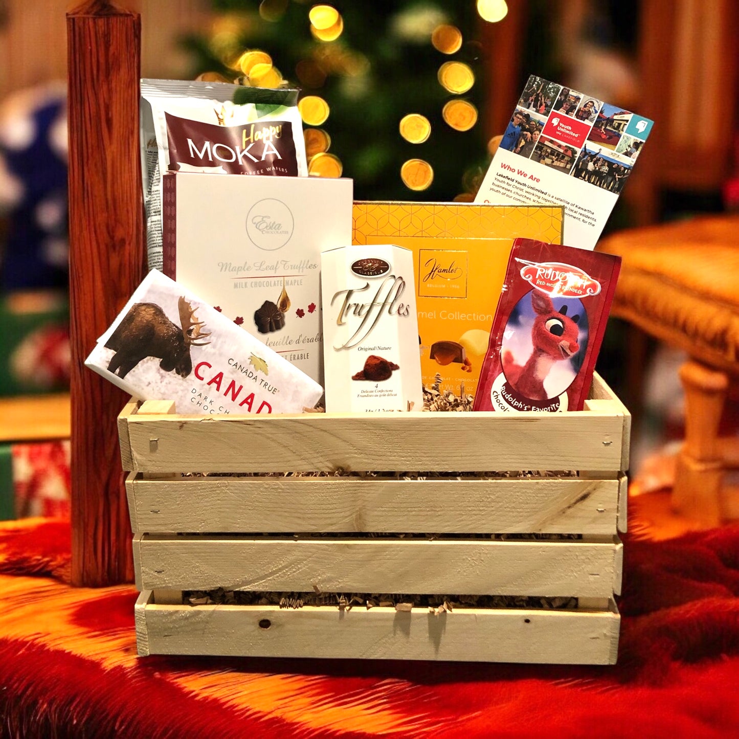 Chocolate Lovers Gift Basket Youth Unlimited Lakefield -  $15.00 will sponsor their programs.