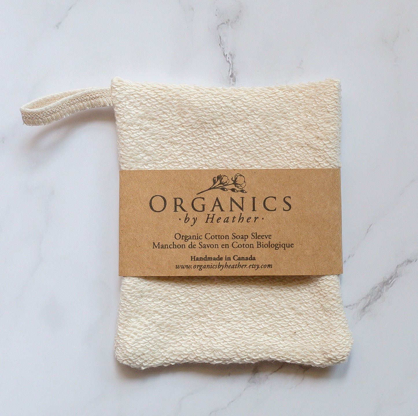 Organic Cotton Soap Sleeve + Soap