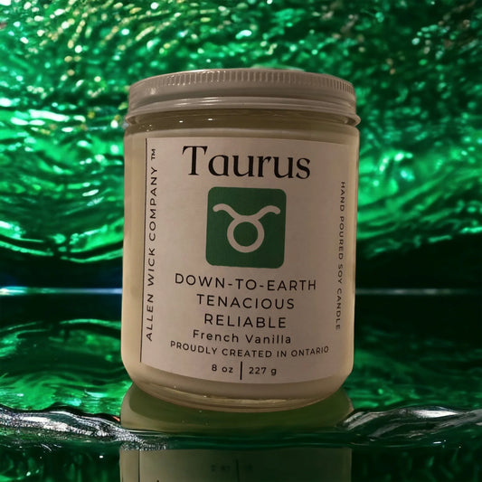 Taurus April 20-May 20. Zodiac Sign Soy Jar Candle (Small and Medium)