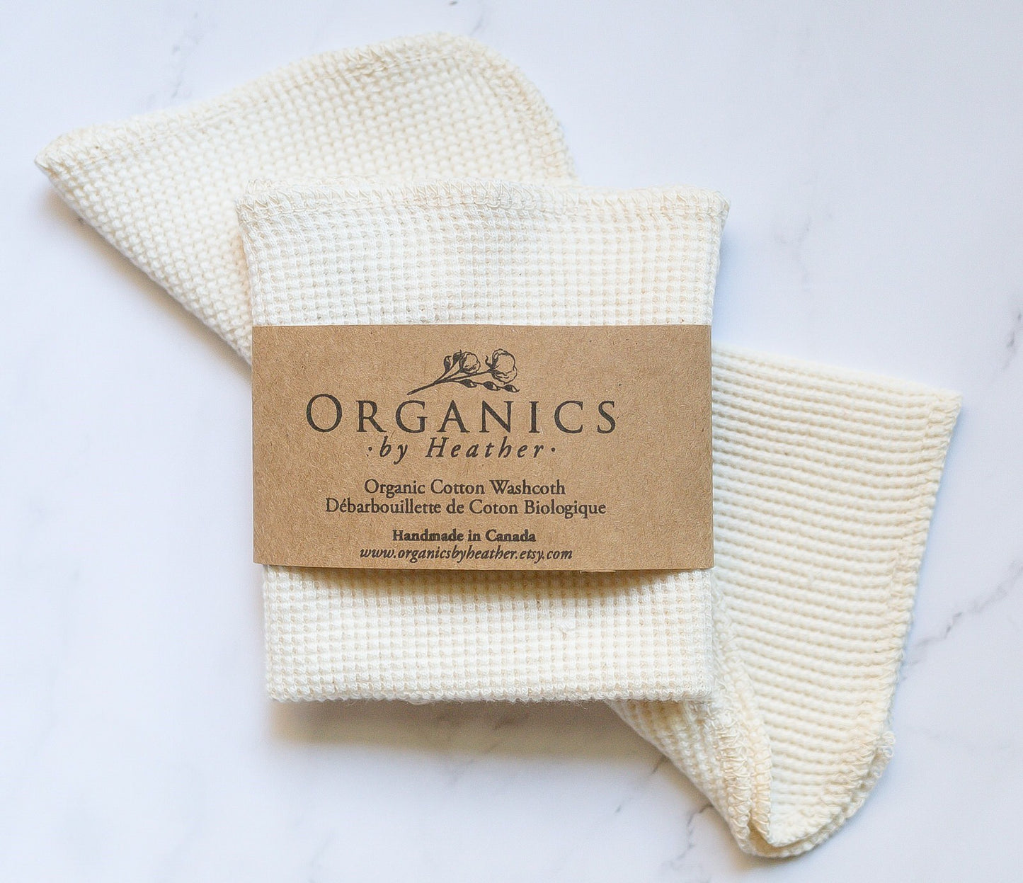 Organic Cotton Waffle Washcloth