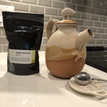 Hand-made ceramic Tea Pot and Organic Tea